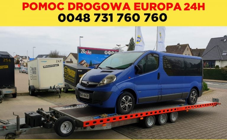 LAWETA EUROPA HOLOWANIE +48 731 760 760 TANIA! POMOC DROGOWA 24H