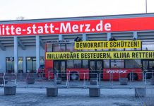 Berlin: Aktywiści Greenpeace zakłócili przemówienie Merza