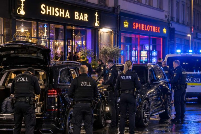 Policja i służby celne podczas akcji przeciw wyłudzeniom świadczeń w Hesji