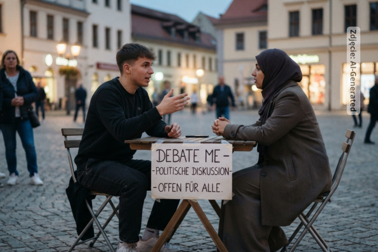 Lewicowy influencer zaniemówił. Muzułmanka wprost o problemach z imigrantami w Köthen