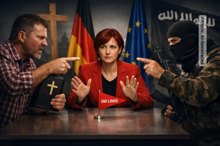Niemiecka Lewica chce walczyć z konserwatywnymi chrześcijanami. Stawia ich na równi z islamskimi ekstremistami!