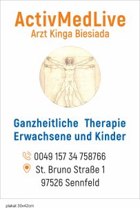 holistische Therapie activmedlive Biesiada, Diagnostik, Rehabilitation, Heilmassage, Gesundheits- und medizinische Therapie