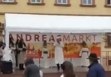 Andreasmarkt w Karlstadt wywołał oburzenie w internecie z powodu występu muzułmańskich stowarzyszeń