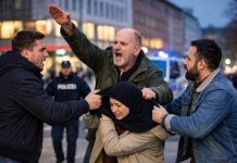 Skandal w Kassel! Mężczyzna szarpał kobietę za hidżab i wykonywał nazistowski gest