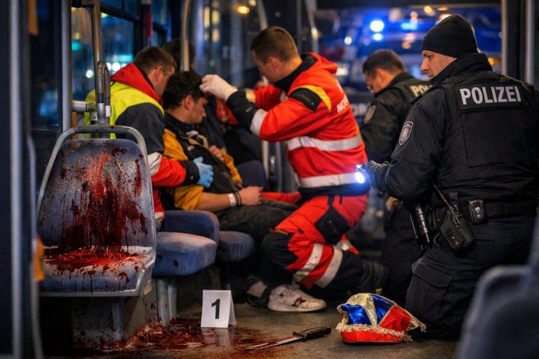 Karnawał zamienił się w horror. Atak nożownika w autobusie w Wuppertalu!