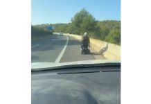 Niemiecki emeryt poruszał się po autostradzie na elektrycznym wózku inwalidzkim