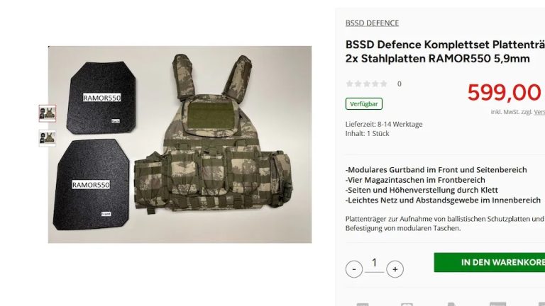 Niemiecki dyskont sprzedaje kamizelki kuloodporne i bunkry
