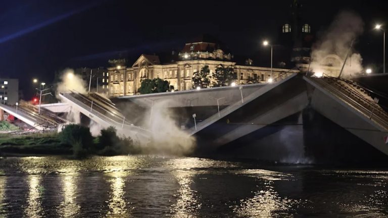 Zawaliła się kolejna część Carolabrücke!