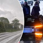 Chaos pogodowy i białe drogi w południowych Niemczech!