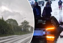 Chaos pogodowy i białe drogi w południowych Niemczech!