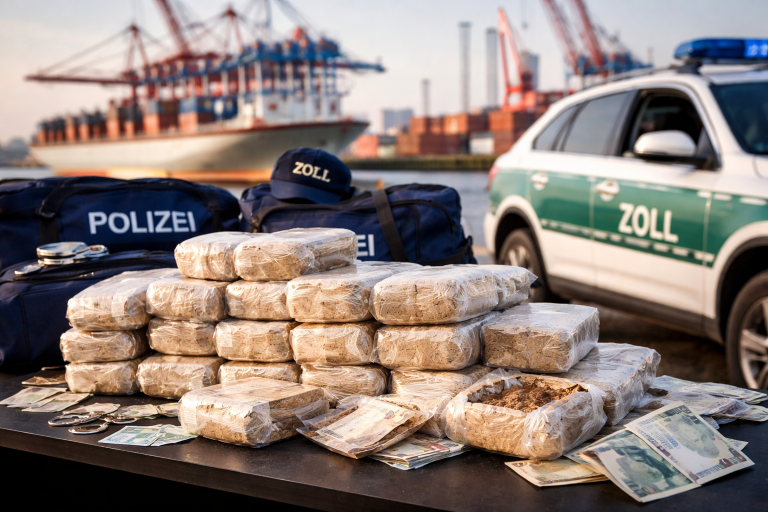 400 kg heroiny w Hamburgu – niemieckie służby celne zadają cios handlarzom narkotyków