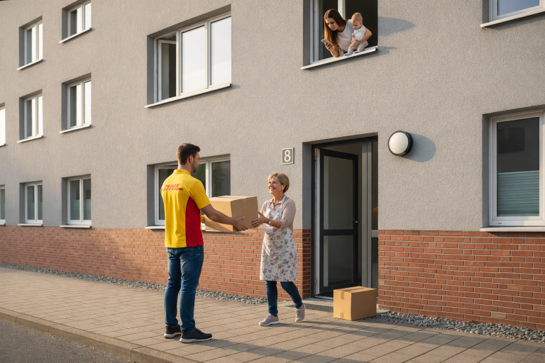 Niemcy: Sąd zdecydował. DHL nadal może zostawiać paczki u sąsiadów