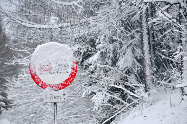 Czy w Niemczech można ignorować znaki przykryte przez śnieg?
