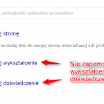 Doświadczenie zawodowe i wykształcenie cv