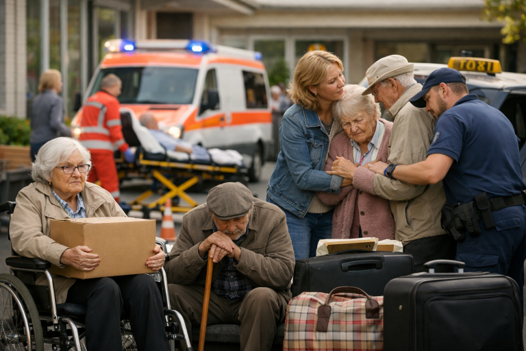 Dramat w Niemczech: dom opieki zamknięty, pensjonariusze na ulicy