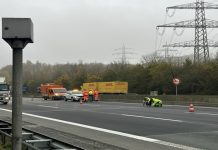 Uszkodzony fotoradar na autostradzie A2 w Bielefelder Berg został dzisiaj ponownie skalibrowany
