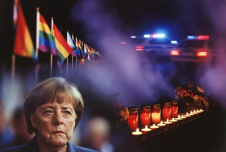 „Tęczowe flagi nie zatrzymają nożowników!” Brutalne podsumowanie ery Merkel na marszu w Dreźnie
