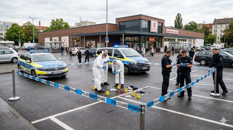 Horror na parkingu w Halle. Wyciągnęli nóż i zaczęli dźgać. Ofiara w stanie krytycznym!