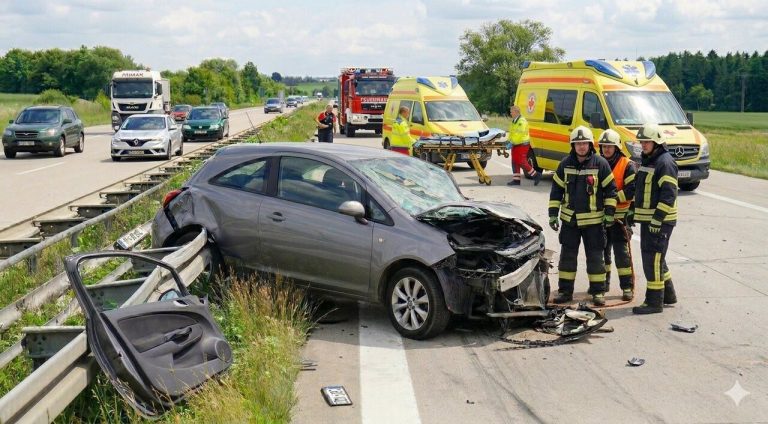 Tragiczny wypadek na autostradzie A14 w Niemczech. 84-latka doprowadziła do serii zderzeń, jest ofiara śmiertelna