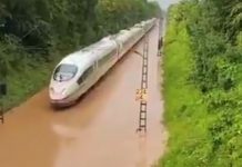 Pociąg ICE jadący po wodzie – niecodzienna sytuacja w Badenii-Wirtembergii (WIDEO)