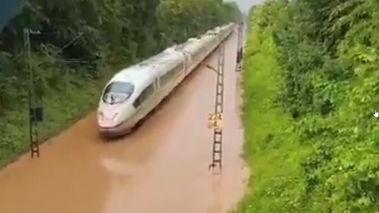 Pociąg ICE jadący po wodzie – niecodzienna sytuacja w Badenii-Wirtembergii (WIDEO)