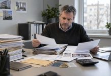 Niemieckie Jobcenter odnotowały 1524 przypadki zorganizowanych wyłudzeń. Niemal 1000 zawiadomień do prokuratury! Pracownik analizujący dokumenty dotyczące świadczeń socjalnych