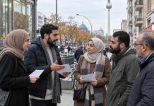 Kampania wyborcza po arabsku w Berlinie! Tak Lewica i BSW walczą o głosy nowych wyborców Symboliczna ilustracja kampanii wyborczej po arabsku w Berlinie