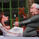 Karykatura na paradzie karnawałowej w Duesseldorfie