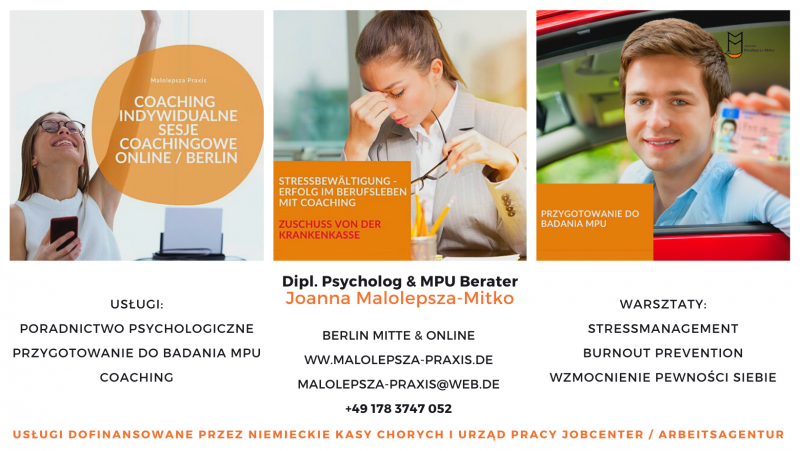 Psycholog i Doradca MPU w Berlinie i Online