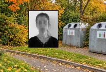Niemcy: Znaleziono ciało 35-latki z 19 ranami kłutymi! Podejrzanego zatrzymano w Polsce Portret Dejany P. oraz symboliczny widok kontenerów na szkło – montaż z elementem wygenerowanym przez AI.