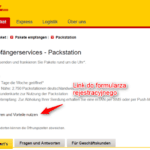 Packstation w Niemczech krok 1