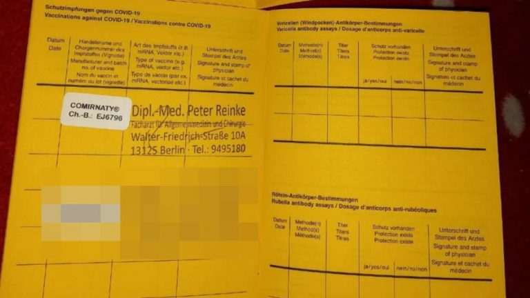 W Niemczech kwitnie handel podrobionymi książeczkami szczepień