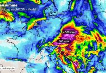Niemcom grożą powodzie: spodziewane opady rzędu 200 l na metr kwadratowy!