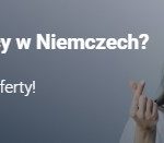 Praca w Niemczech baner urządzenia mobilne