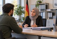 Szok w Niemczech: nie mają niemieckiego obywatelstwa, a rozstrzygają o prawie pobytu cudzoziemców! Pracownica niemieckiego urzędu migracyjnego podczas rozmowy z petentem