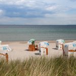 Germany, Schleswig-Holstein, Baltic Sea, beach chairs at beach