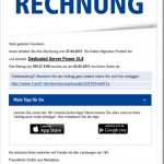 Sfałszowany rachunek 1&1