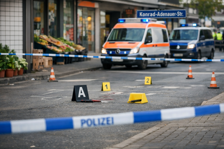 Atak nożownika w centrum Solingen. Trzech rannych, policja musiała przerwać ćwiczenia