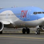 Las Palmas November 7, Boing 737-8 MAX, ready for takeoff. Novem