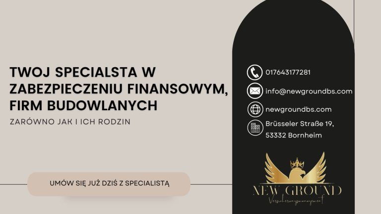 Zabezpieczenie finansowe firm budowlanych w Niemczech.