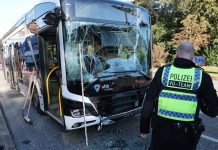 20 osób rannych w poważnym wypadku autobusowym w Hamburgu