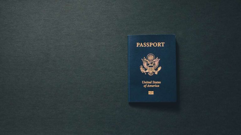 Amerykański paszport symbolizujący groźbę zakazu wjazdu do USA dla niemieckich polityków