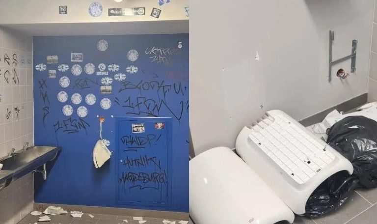 Skandal na meczu towarzyskim: Kibice 1. FC Magdeburg zdemolowali nowy stadion w Polsce