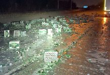 Chaos na autostradzie A281 w Bremie – około 100 skrzynek piwa zablokowało drogę