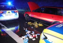 Niemcy: Policja ostrzelała uciekającego autostradą A4 złodzieja tablic rejestracyjnych