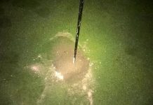 Bissendorf w Dolnej Saksonii: aktywiści klimatyczni zalali cementem dołki na polu golfowym