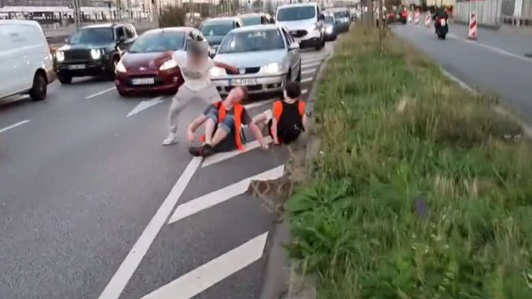 Kierowca, który brutalnie zaatakował aktywistów klimatycznych w Mannheim, został zatrzymany przez policję