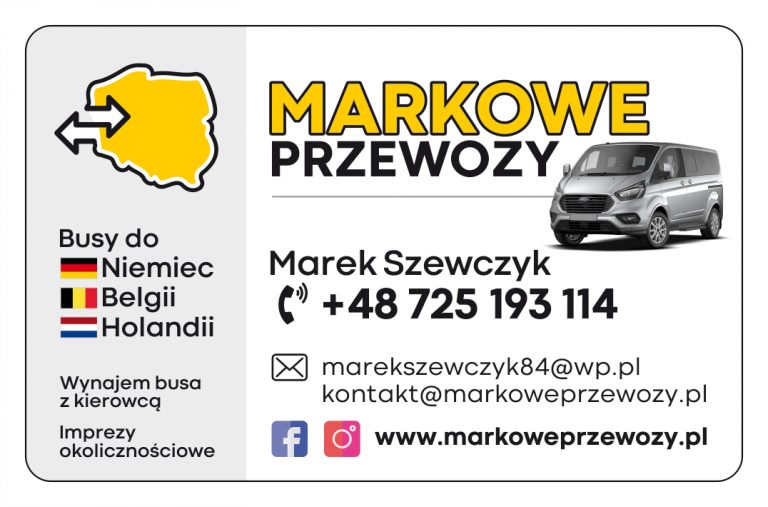 Przewóz osób i rzeczy Polska – Niemcy – Belgia – Holandia. Bez przesiadek, z adresu na adres.