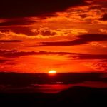 czerwone niebo zachód