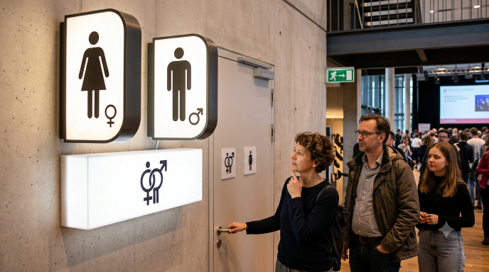 Niemcy: Berlin chce znieść obowiązek oddzielnych toalet dla kobiet i mężczyzn. Trwa gorąca debata